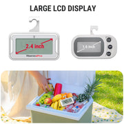 LABART Waterproof Refrigerator Thermometer with Large Backlit LCD and Max/Min Records TP110